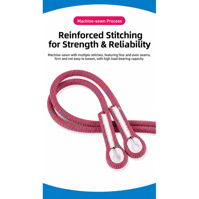 Adventure Outdoor Equipment - 12mm Nylon Fixed‑Length Climbing Lanyard Safety