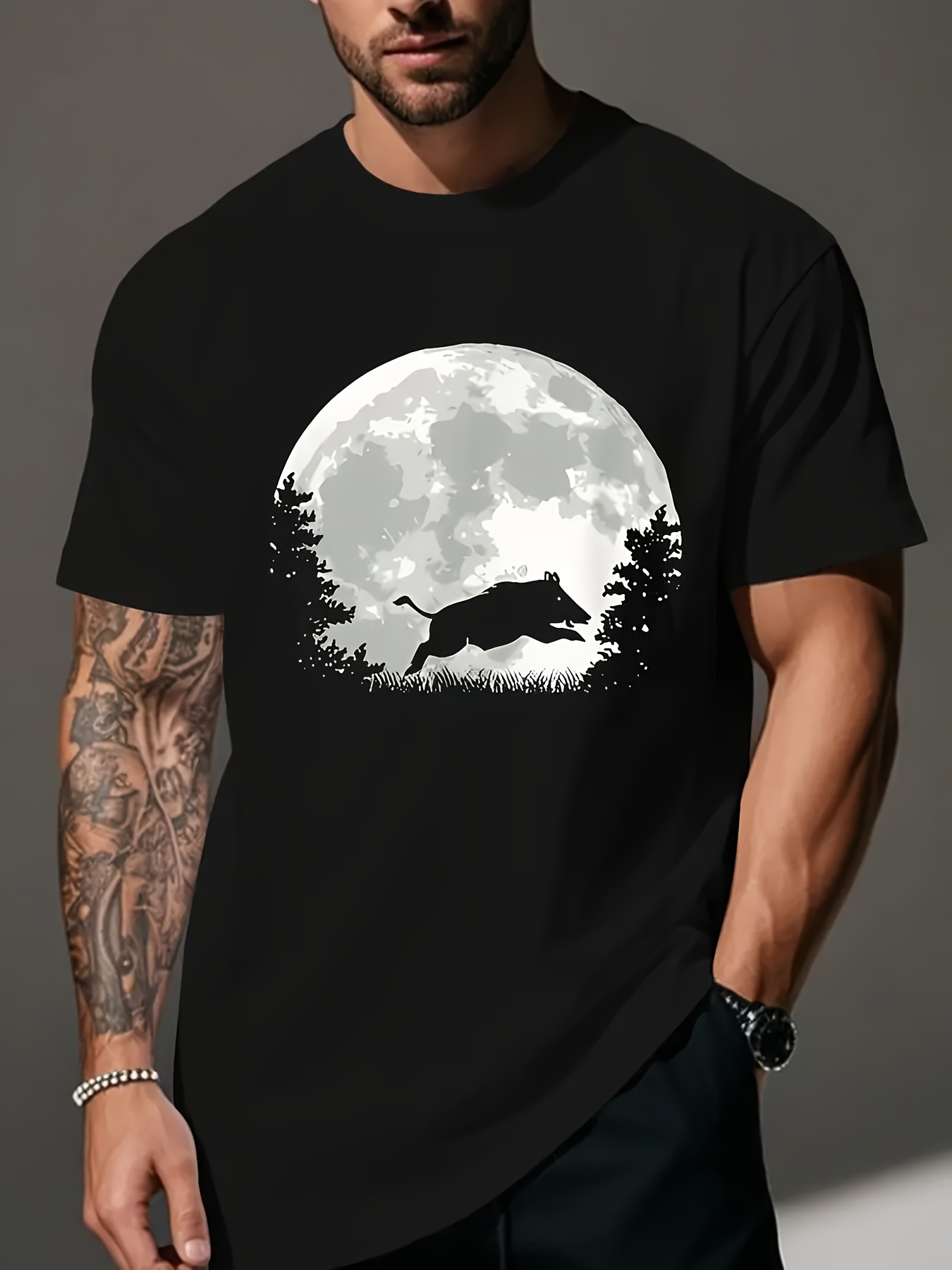 Outdoor Adventure Hunt - Men's Wilderness T-Shirt - Wild Boar
