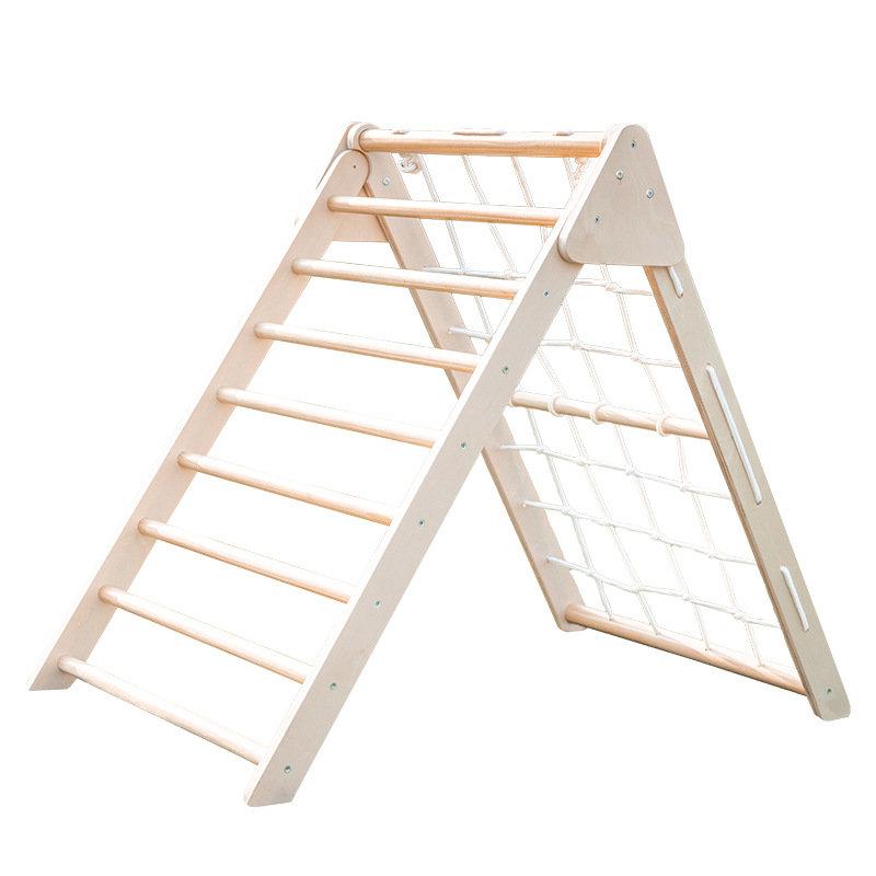 Foldable Wooden Triangle Climb - огляд і ціна Outdoor Adventure Toys For Kids