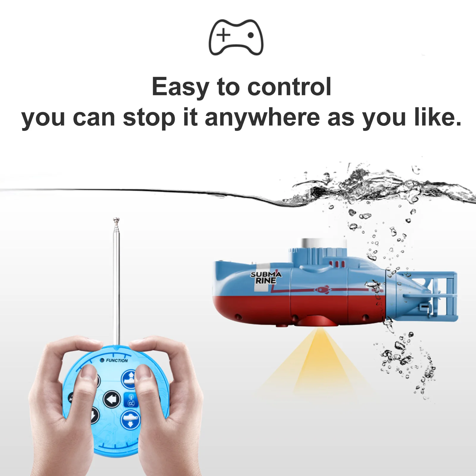 Simulation Mini RC Submarine 0 - огляд і ціна Outdoor Adventure Toys For Kids