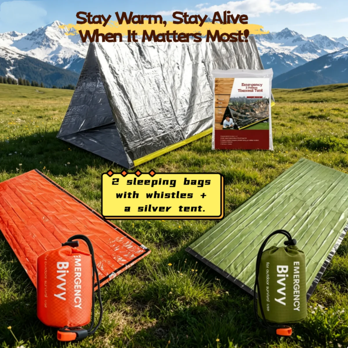Emergency Sleeping Bag Surviva - огляд і ціна Bivy Sack Lightweight