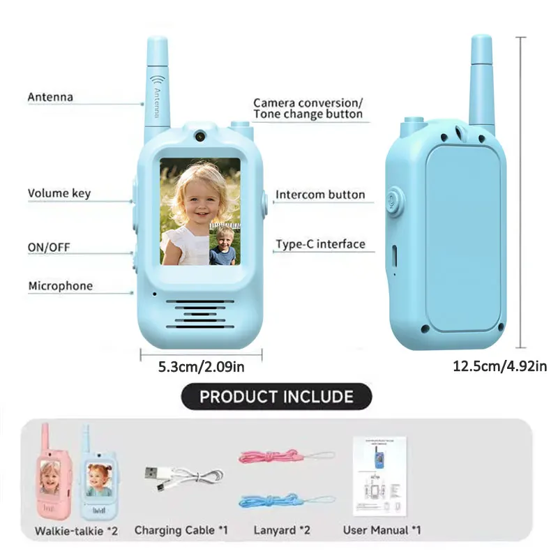 2pcs Kids Video Walkie Talkie  - огляд і ціна Outdoor Adventure Toys For Kids