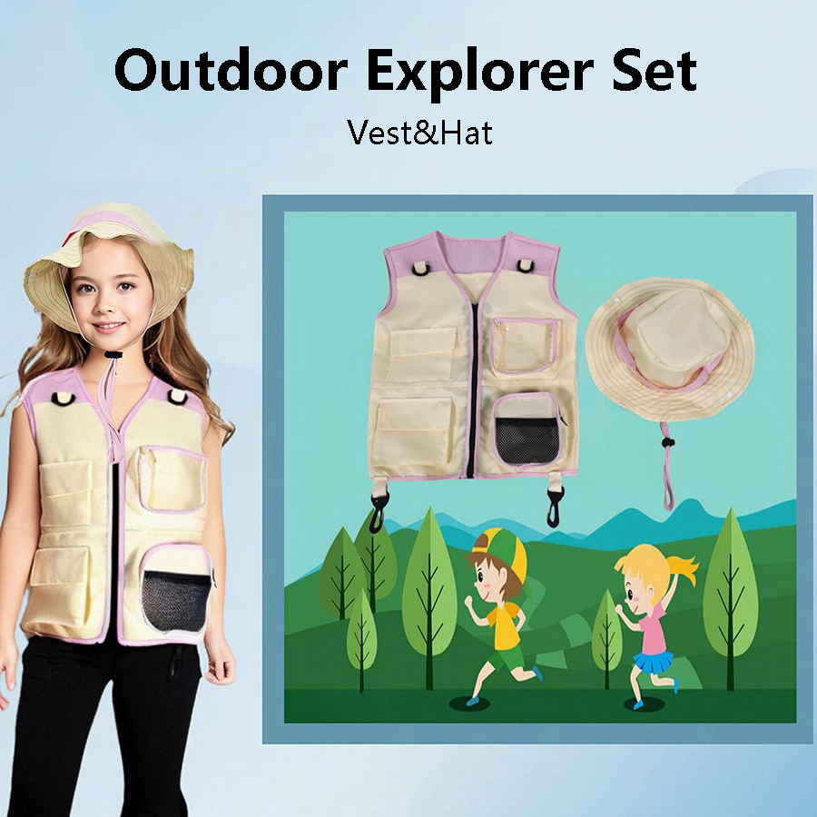 Children Explorer Vest Hat Sui - огляд і ціна Outdoor Adventure Activities For Kids