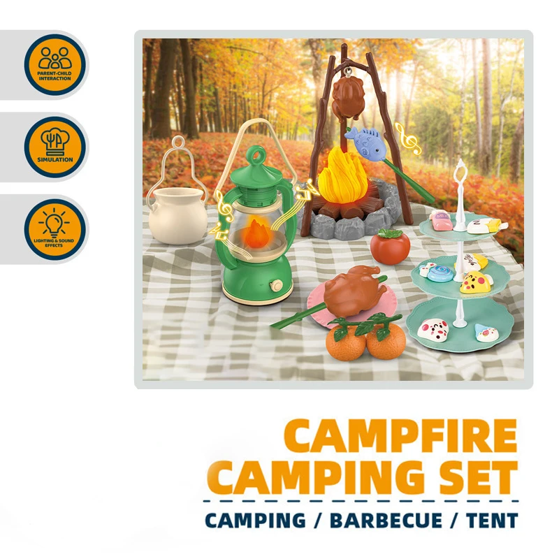 Kids Camping Tent Set Simulate - огляд і ціна Outdoor Adventure Toys For Kids