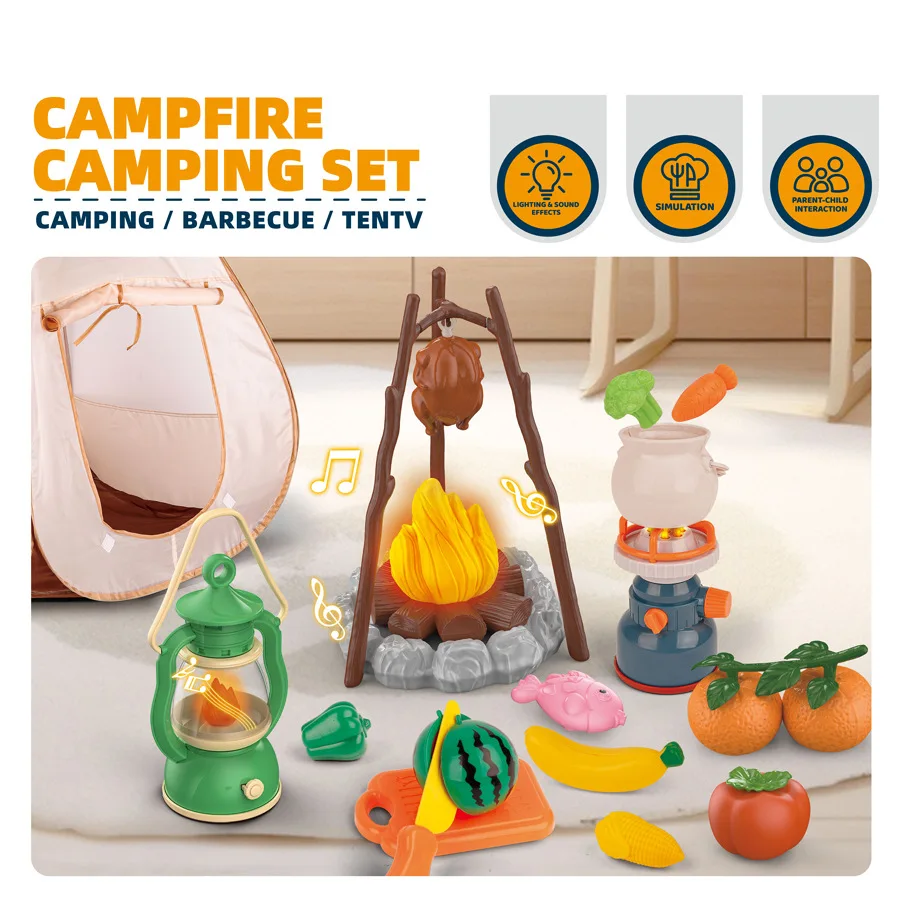 Kids Camping Tent Set Simulate - огляд і ціна Outdoor Adventure Toys For Kids