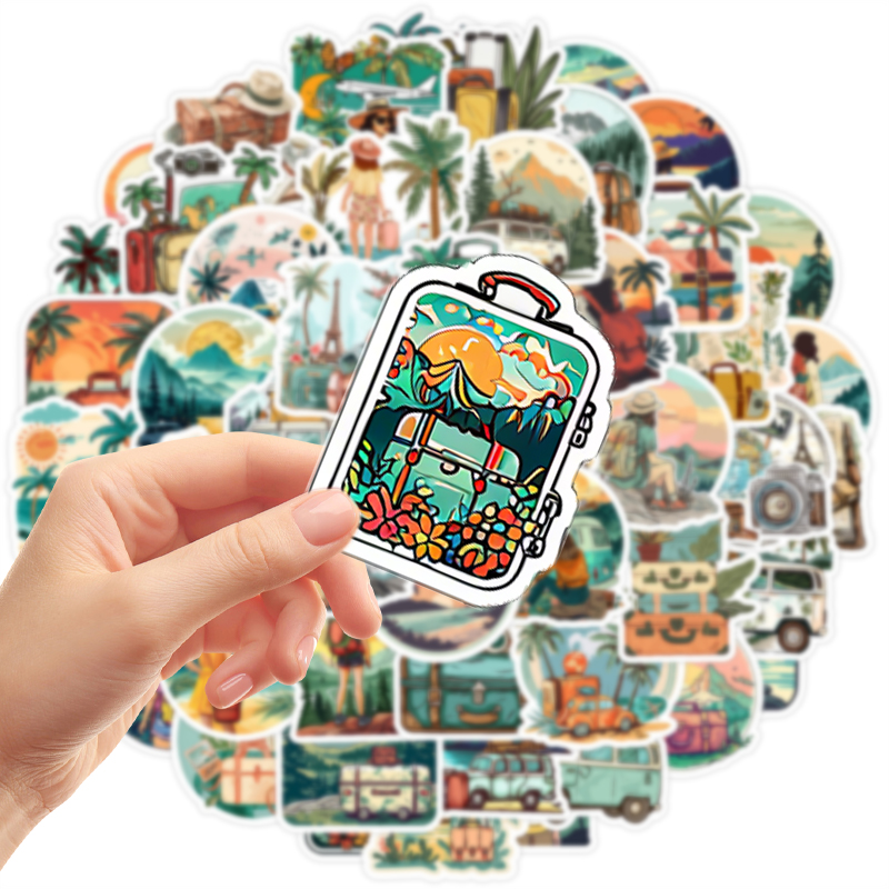 50PCS World Travel Stickers Pa - огляд і ціна Outdoor Adventure World