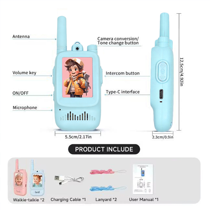 2pcs Kids Video Walkie Talkie  - огляд і ціна Outdoor Adventure Toys For Kids