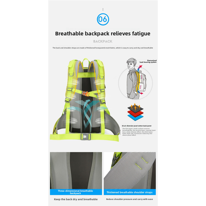 AZELA 36-55L Hiking Backpack L - огляд і ціна Outdoor Adventure Backpack
